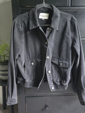 Ashley Vintage Denim Washed Black Denim Jacket